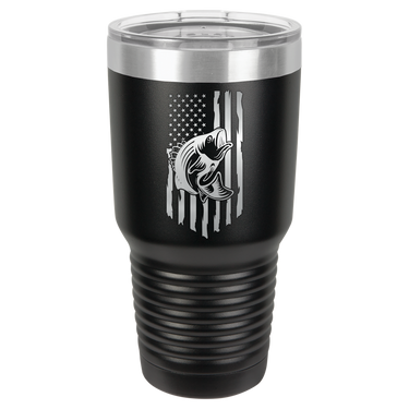 Rustic Us Flag Design Tumbler